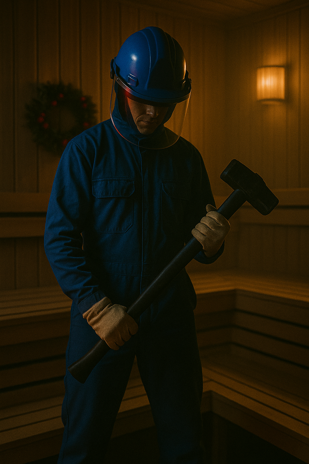 Raivohuoneen joulusauna